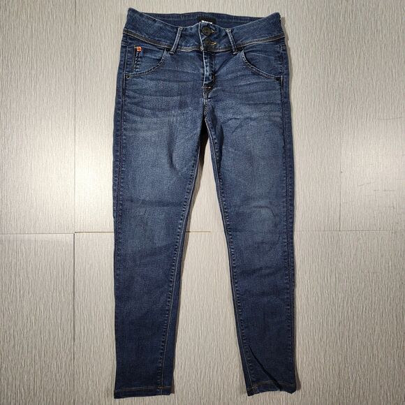 Hudson Denim - Hudson Women's Dark Wash Collin Skinny Jeans - Size 26 - Button Flap Pockets